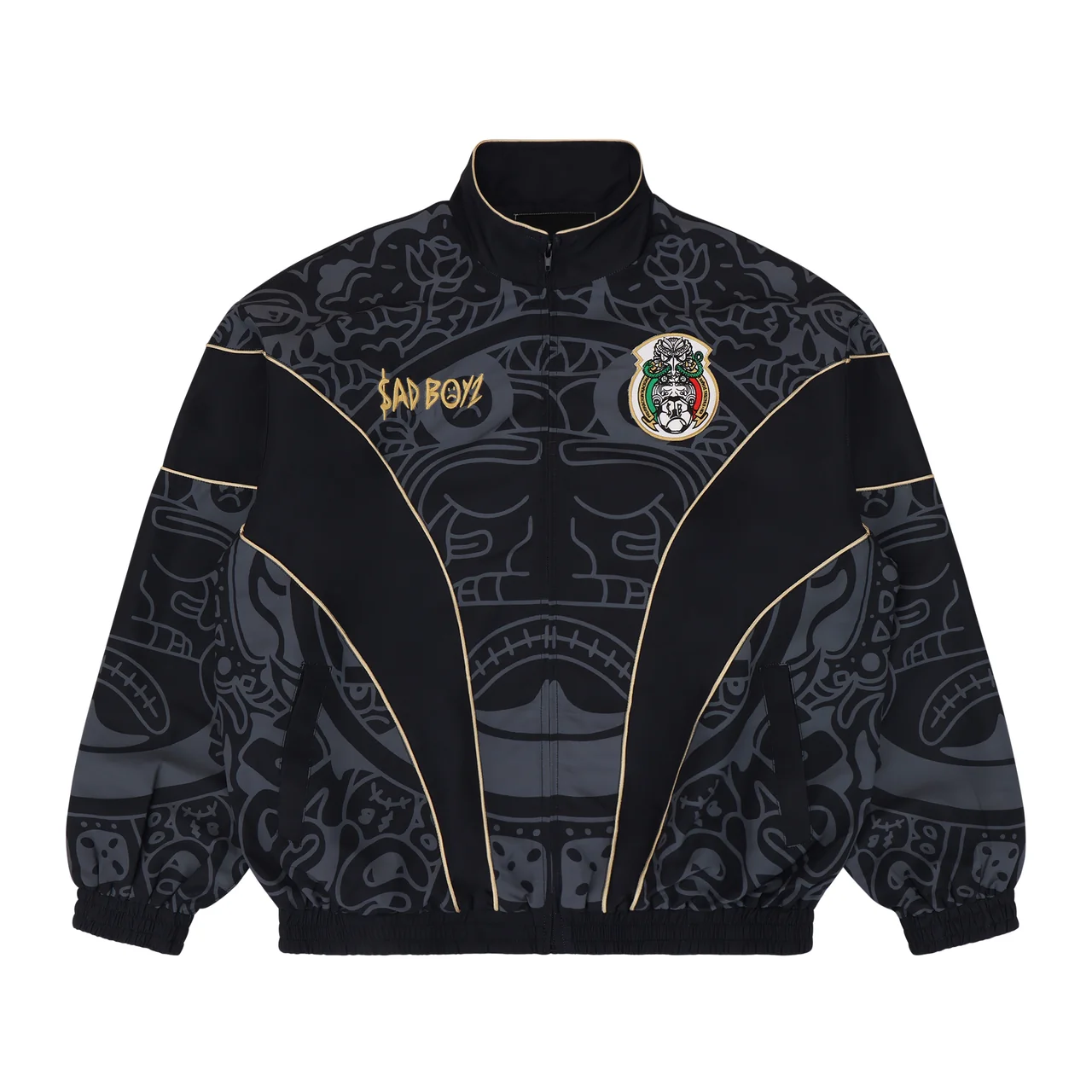 754 Sad Boyz Warm Up Liga Jacket Black