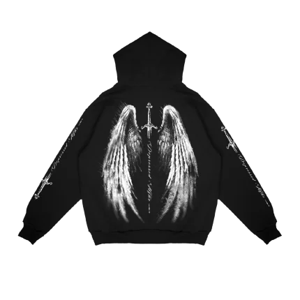 SAD BOYZ ANGEL WINGZ ZIP UP HOODIE