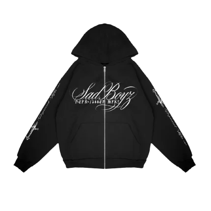 SAD BOYZ ANGEL WINGZ ZIP UP HOODIE