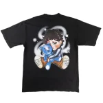 SADBOYZ ANTI EL MONITO THROWIE TEE- BLACK