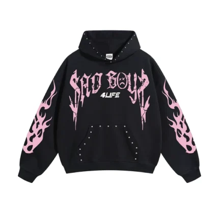 SAD BOYZ SB4L ROSA HOODIE – BLACK