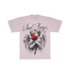 Sad Boyz Cherub Angel Rose Tee