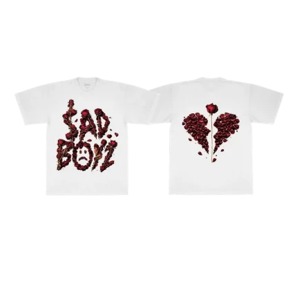 Sad Boyz Roses Broken Heart Tee