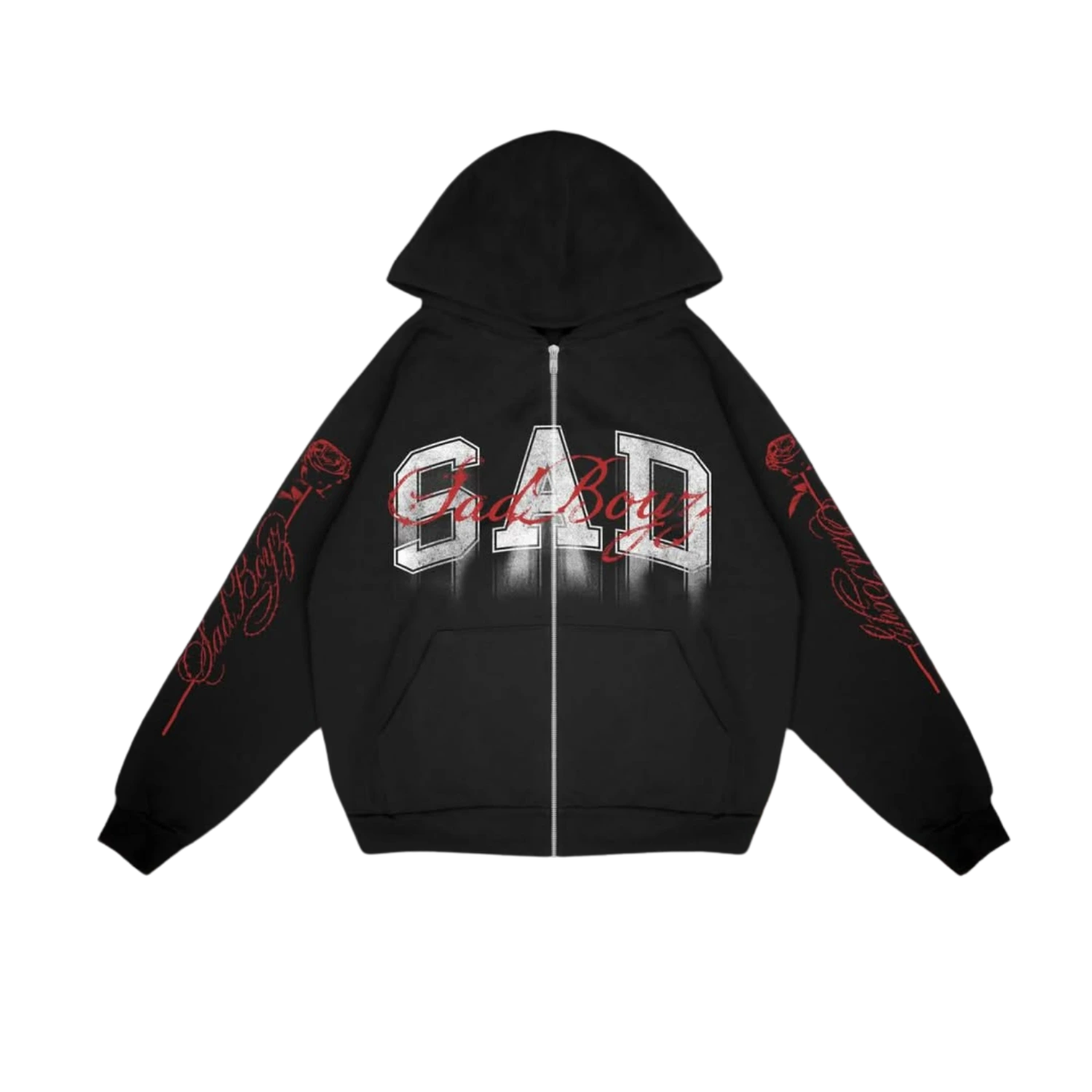 Sad-Boyz-Rose-ZipUp-Front Sad Boyz Rose Zip Up